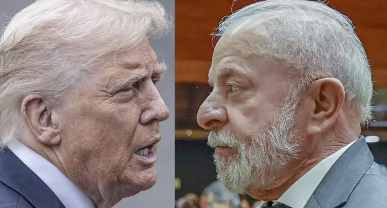 Lula solicita a Trump fim de tarifa de 50% sobre produtos brasileiros em conversa