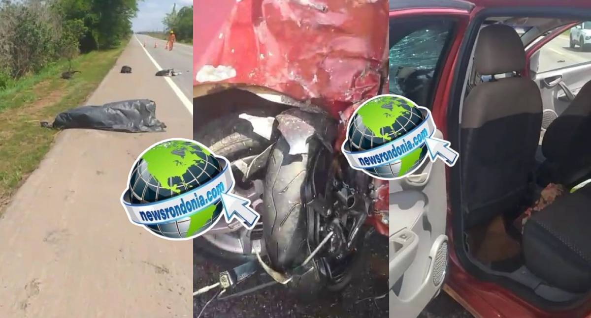 Motociclista morre em grave acidente na BR-364 em Candeias do Jamari