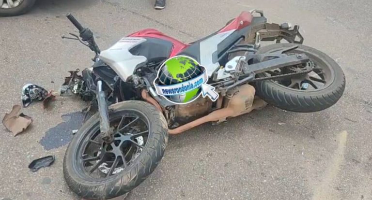 Motorista foge após atropelar motociclista na zona leste