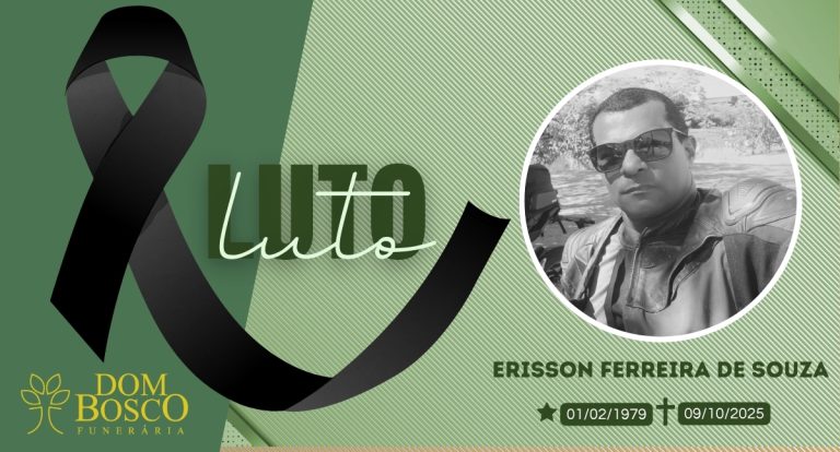 Nota de pesar: Erisson Ferreira de Souza
