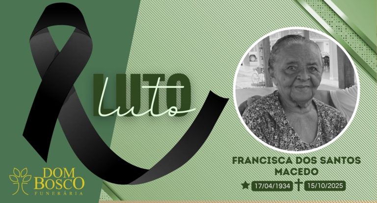 Nota de pesar: Francisca dos Santos Macedo