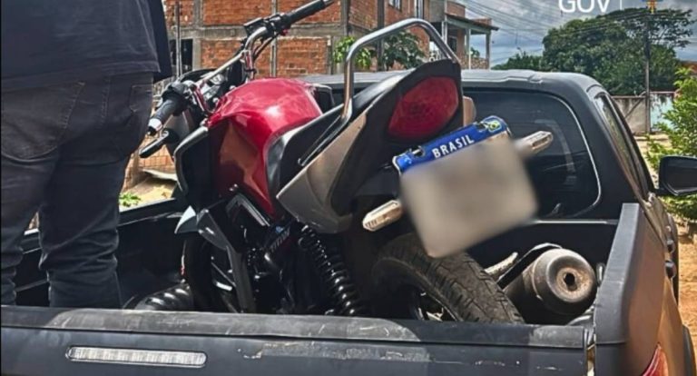 Polícia Civil apreende moto usada em manobras perigosas em Ouro Preto do Oeste
