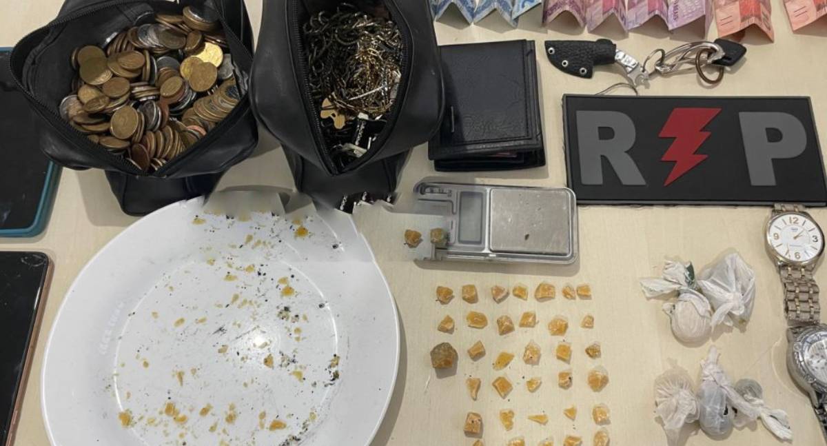 Polícia Militar prende casal por tráfico de drogas em Ji-Paraná