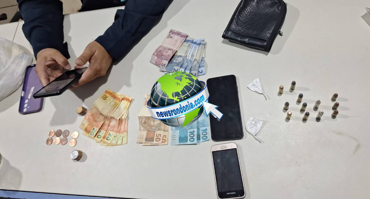 Polícia Militar prende foragido e comparsa com munições e droga na zona Sul de Porto Velho