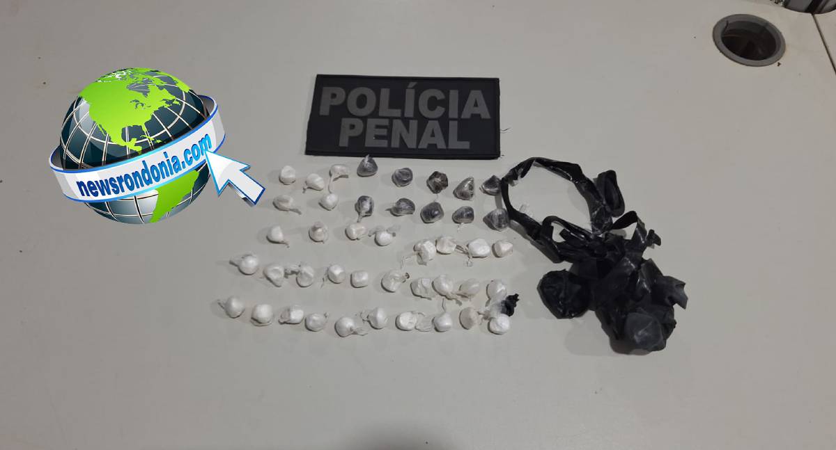 Polícia Penal flagra mulher com 43 porções de drogas no Presídio 603