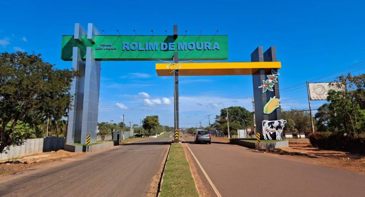 Portal de entrada moderniza Rolim de Moura e se torna novo cartão-postal do município