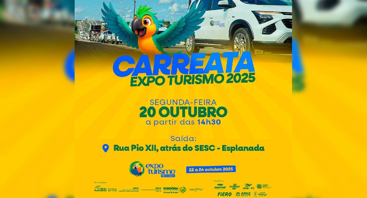 Porto Velho recebe Carreata da Expo Turismo 2025