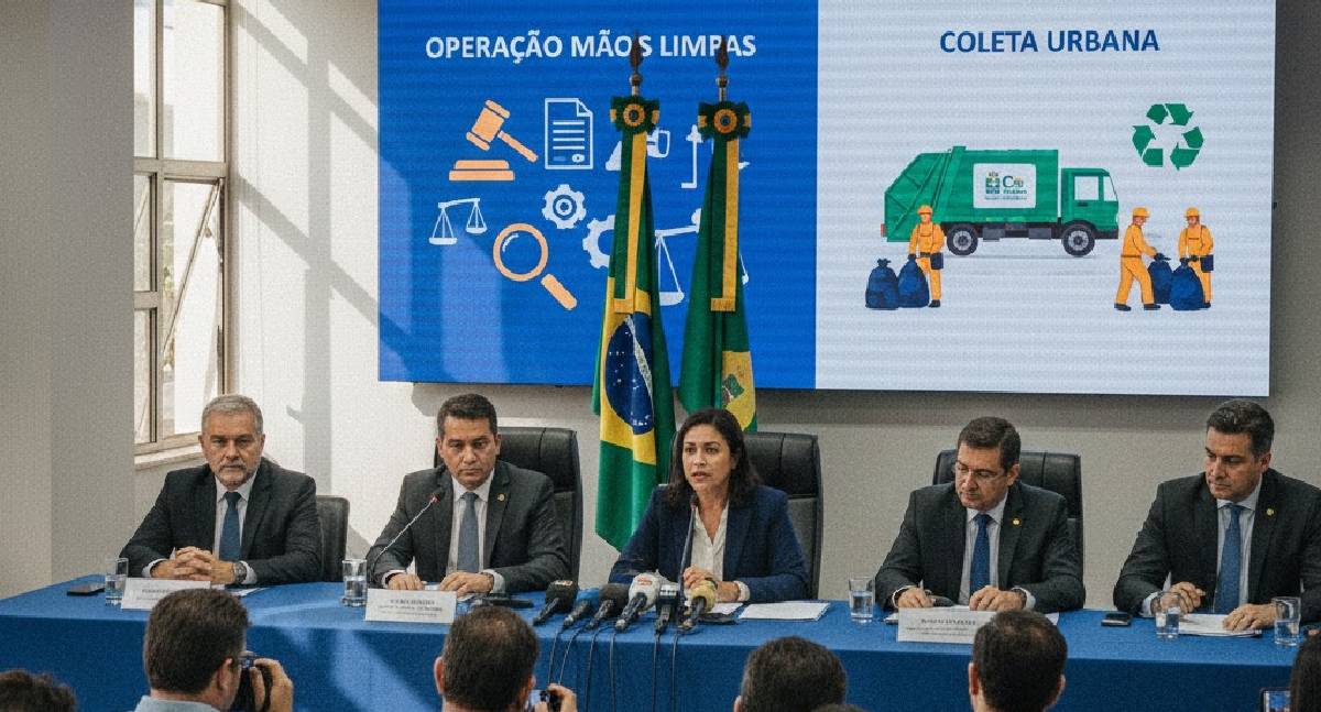 Prefeitura faz coletiva sobre Operação Mãos Limpas e lixo