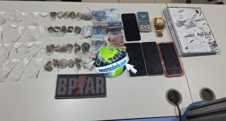 Seis suspeitos de tráfico são detidos pelo BPTAR na zona Leste de Porto Velho