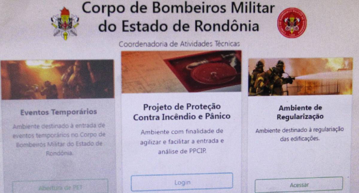 SisCat 3.0 moderniza serviços e fortalece segurança no Corpo de Bombeiros de Rondônia