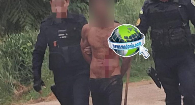 Usuário de drogas é preso depois de atacar vizinha a golpes de facão no centro