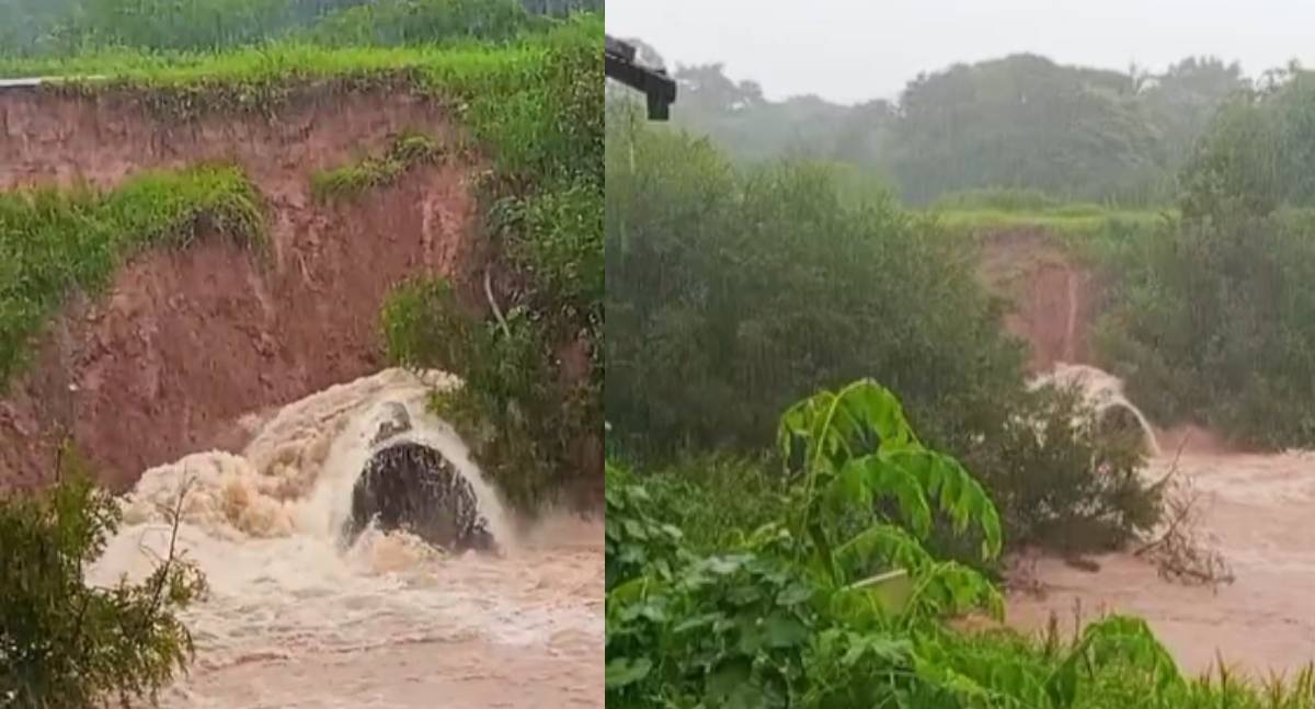 Deslizamento entre os bairros Triângulo e Cai N'água força moradores a mudar rota
