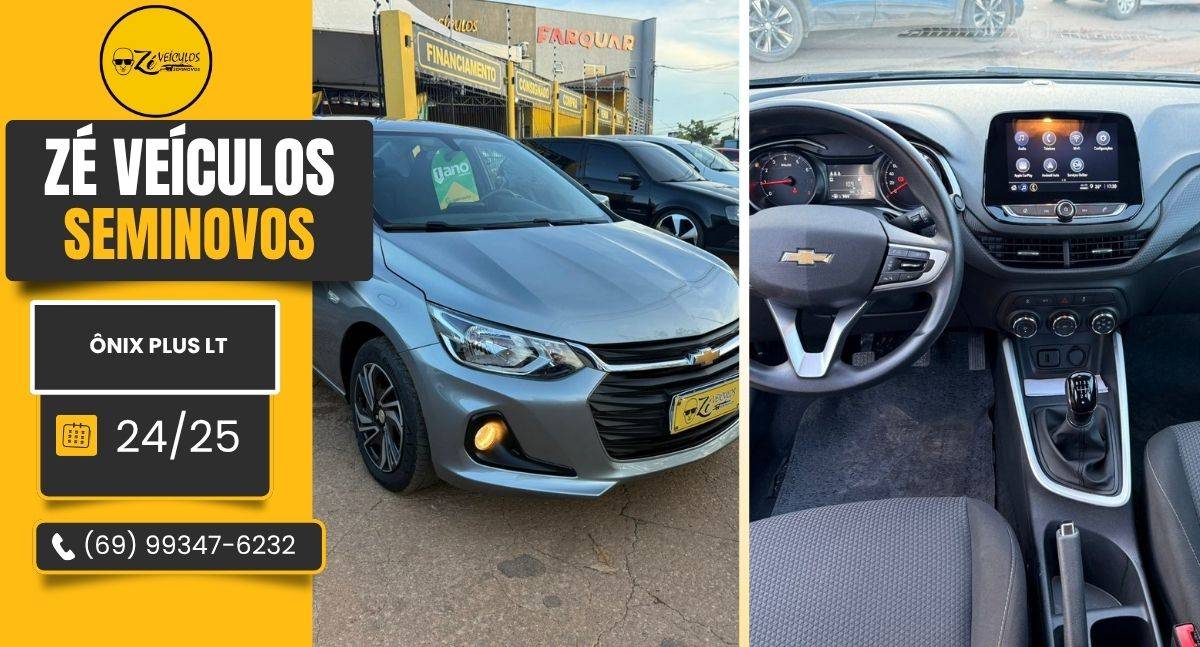 Ônix Plus LT 2024_2025 com Garantia de Fábrica na Zé Veículos