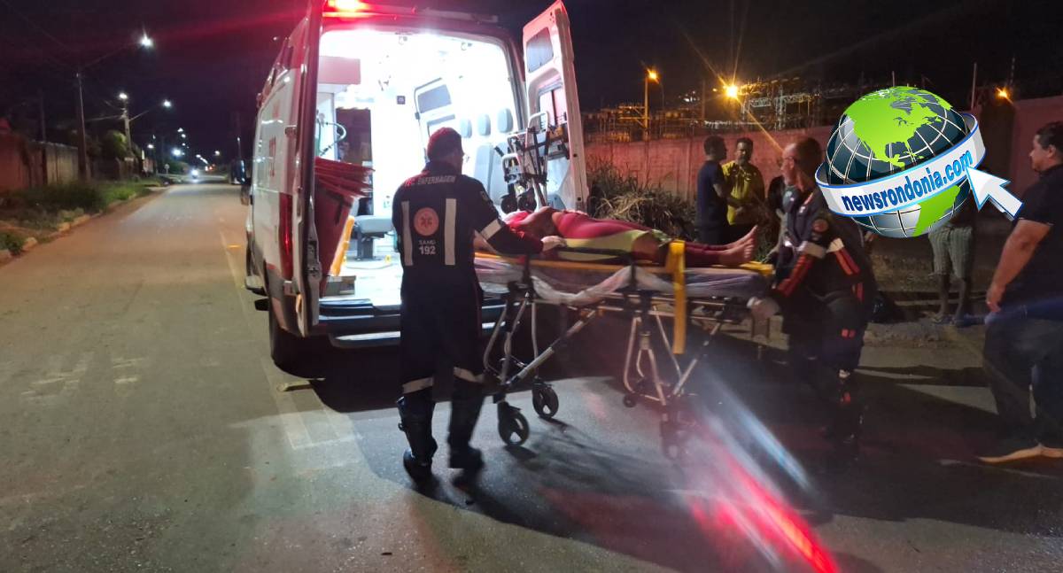 Acidente entre moto e HR-V deixa mulher e filho feridos na Avenida Amazonas