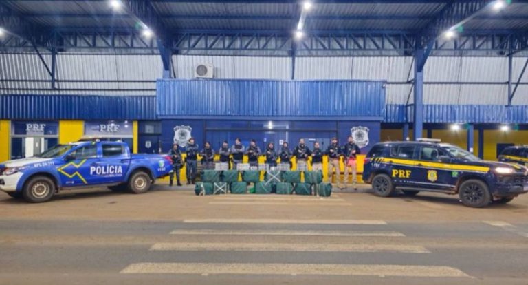 Apreensão de cocaína em Rondônia: PRF e PM interceptam quase 500 kg após capotamento