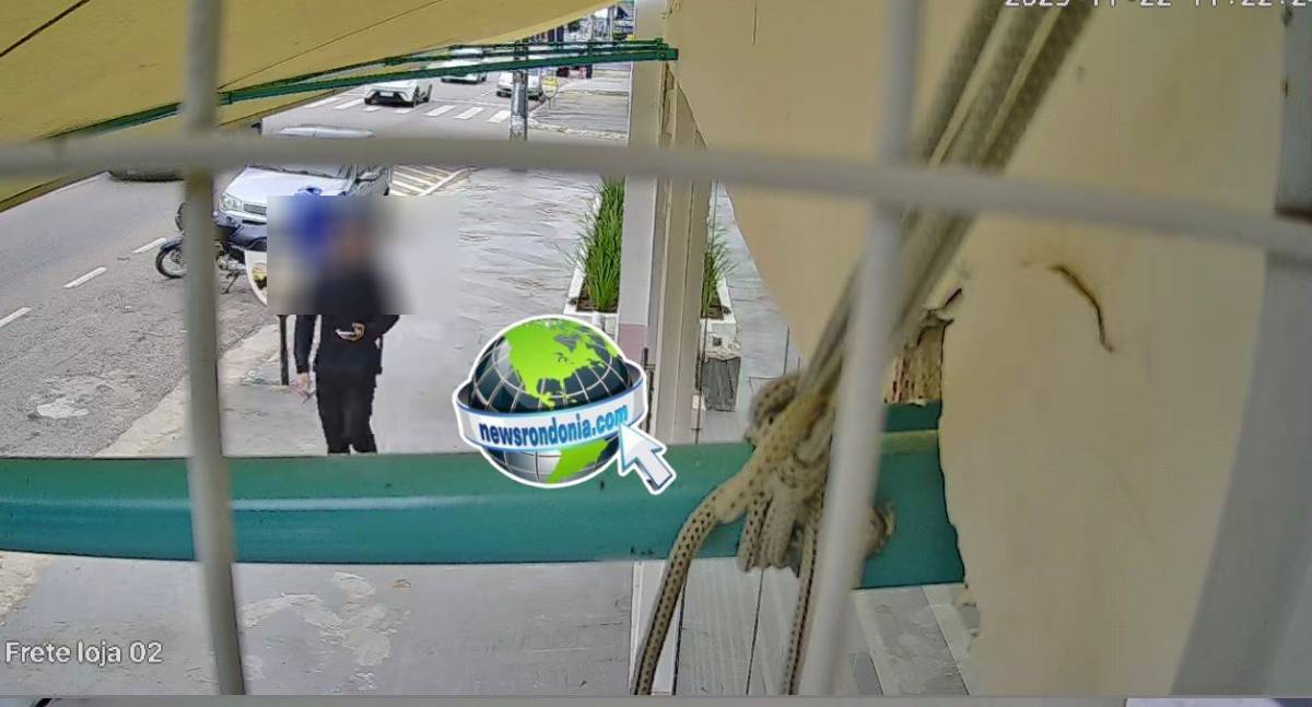 Bandido pede água e faz roubo em sorveteria no centro de Porto Velho