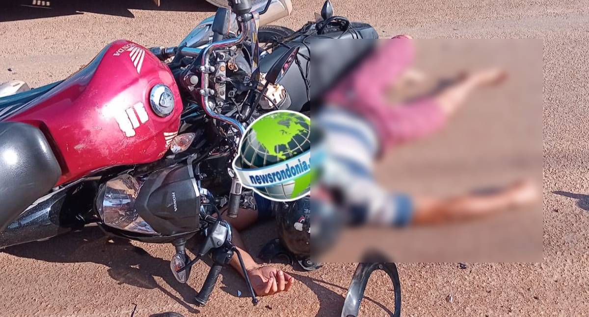 Batida entre duas motos deixa piloto em estado grave na zona leste