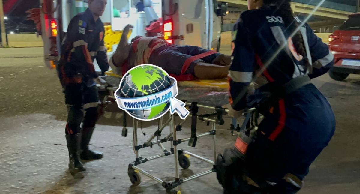 Colisão entre motos deixa três feridos graves na BR-364 em Porto Velho