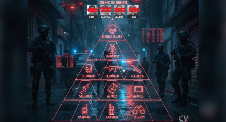 Comando Vermelho tem hierarquia de 7 níveis com 'chefes de guerra' no topo