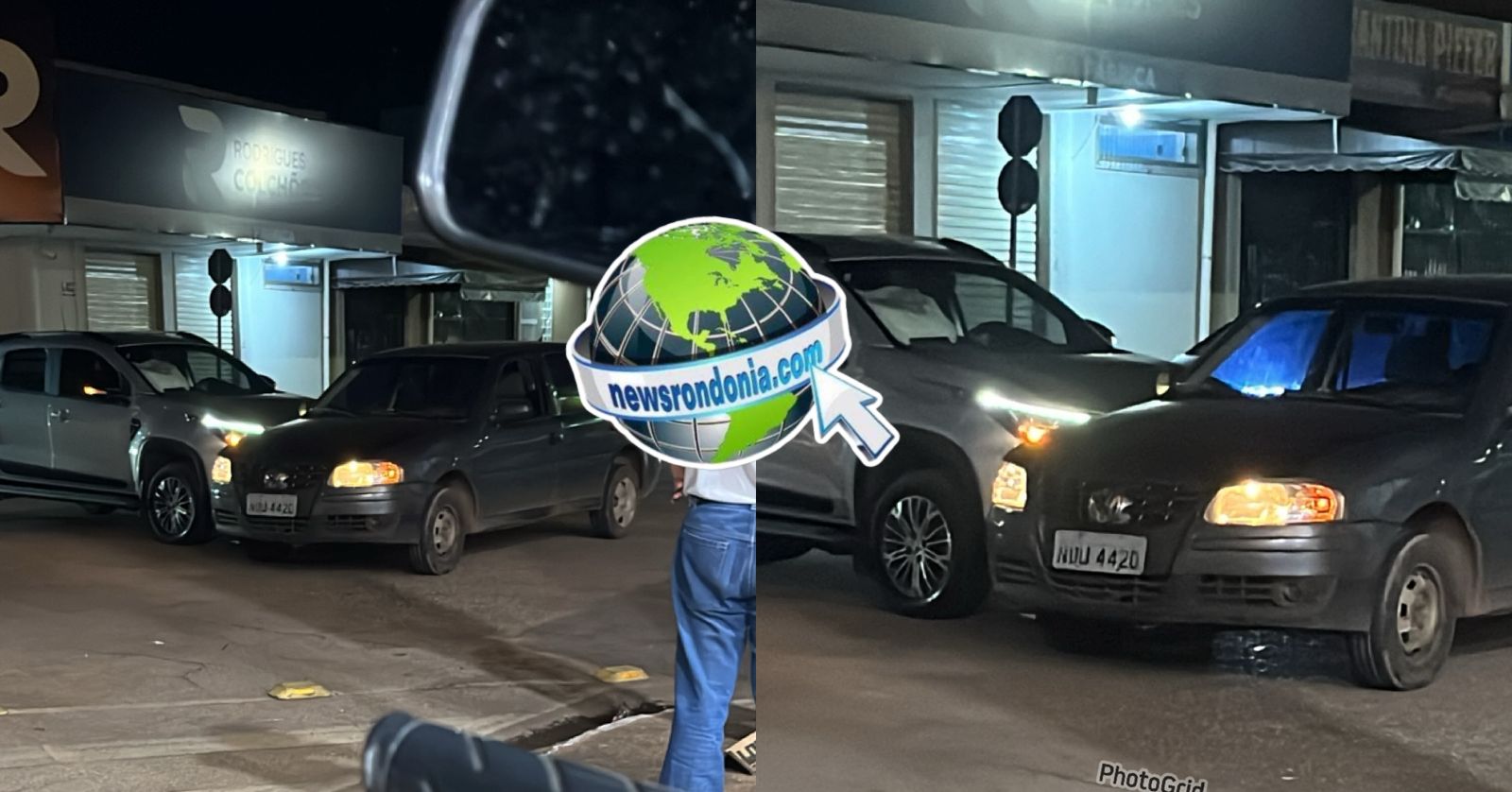 Coronel dos Bombeiros quebra o braço em acidente de trânsito no centro