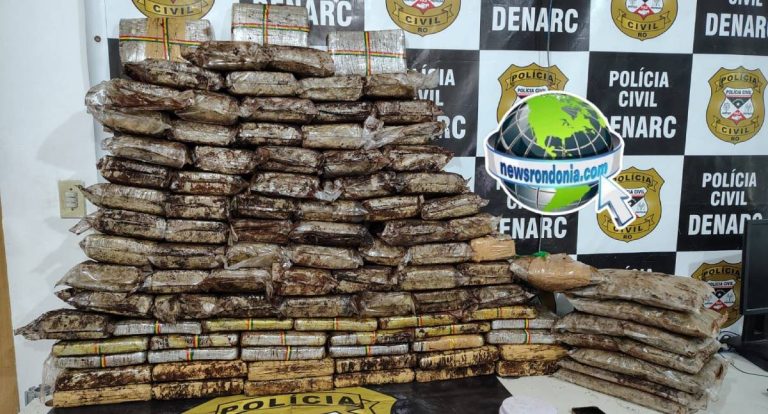 Denarc prende dupla e apreende 100 kg de drogas em Porto Velho