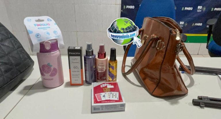 Duas pessoas são detidas após furto de cosméticos em Porto Velho
