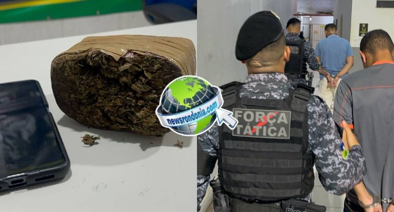 Dupla é presa com droga antes de fazer entrega em Porto Velho