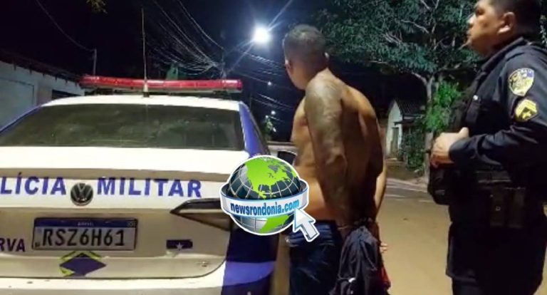 Equipe do sargento Machado prende homicida “Tubarão do CV” na zona leste de Porto Velho