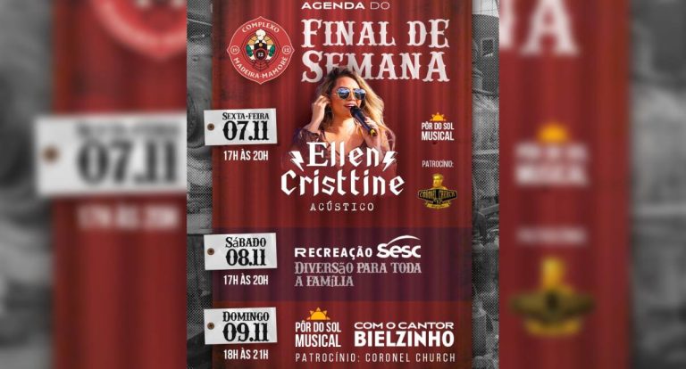 Fim de semana de música, lazer e pôr do sol no Complexo da Estrada de Ferro Madeira-Mamoré