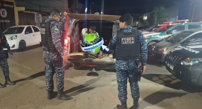 Força Tática do 1º BPM prende suspeito de roubo e recupera celular de adolescente no Centro de Porto Velho