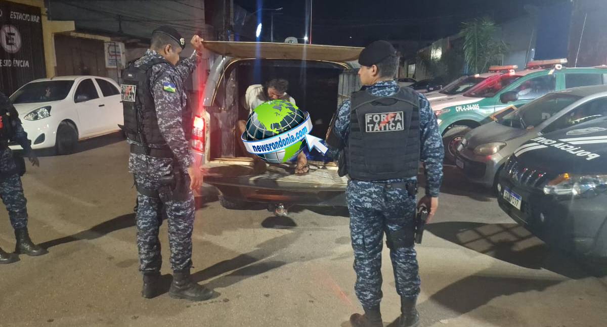 Força Tática do 1º BPM prende suspeito de roubo e recupera celular de adolescente no Centro de Porto Velho