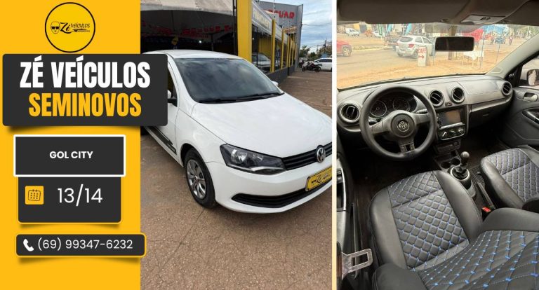 Gol City 2014 com excelente custo-benefício na Zé Veículos