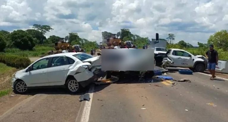 Grave acidente na BR-364 destrói veículos e causa interdição