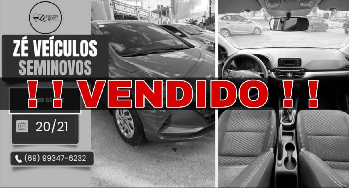 HB20 Sense 2021 em excelente estado na Zé Veículos