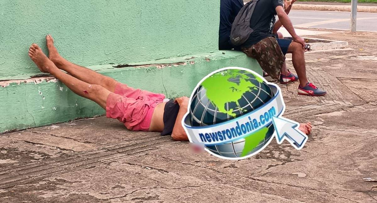 Homem é espancado por bêbados após agredir a esposa na Jorge Teixeira