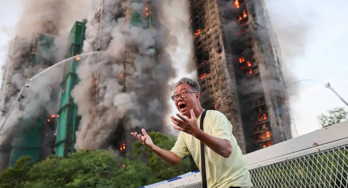 Incêndio em Hong Kong deixa 55 mortos e centenas de desaparecidos