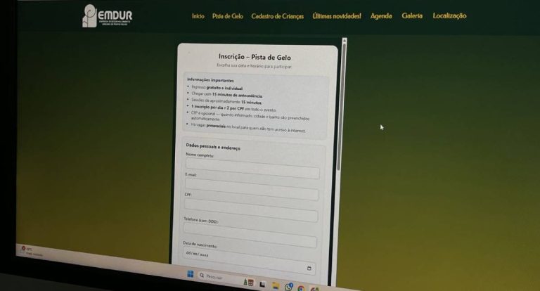 Inscrições para a pista de gelo começam em Porto Velho neste sábado (29)