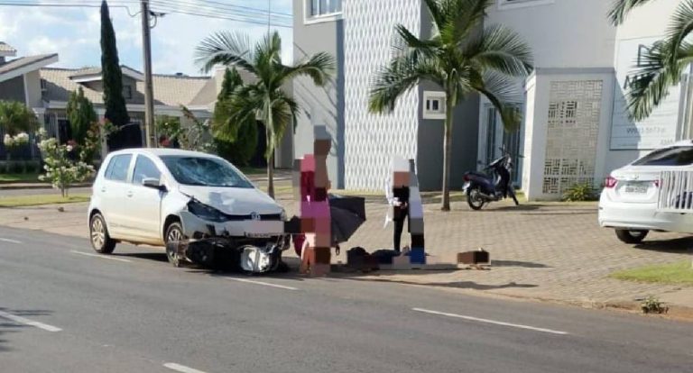 Jovem de 19 anos fica em estado grave após acidente em avenida de Vilhena