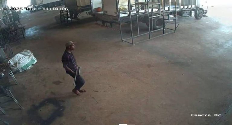 Ladrão furta ferramentas, motor de barco e caminhonete em oficina de Vilhena