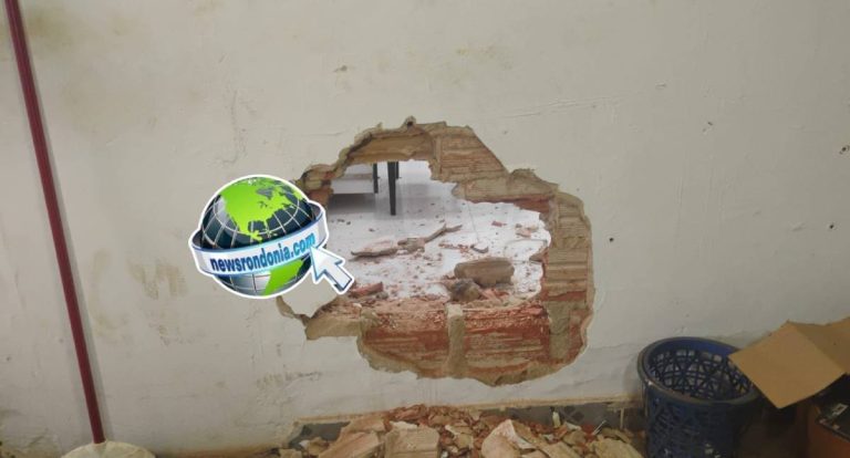 Ladrões arrombam parede e furtam duas lojas em Porto Velho