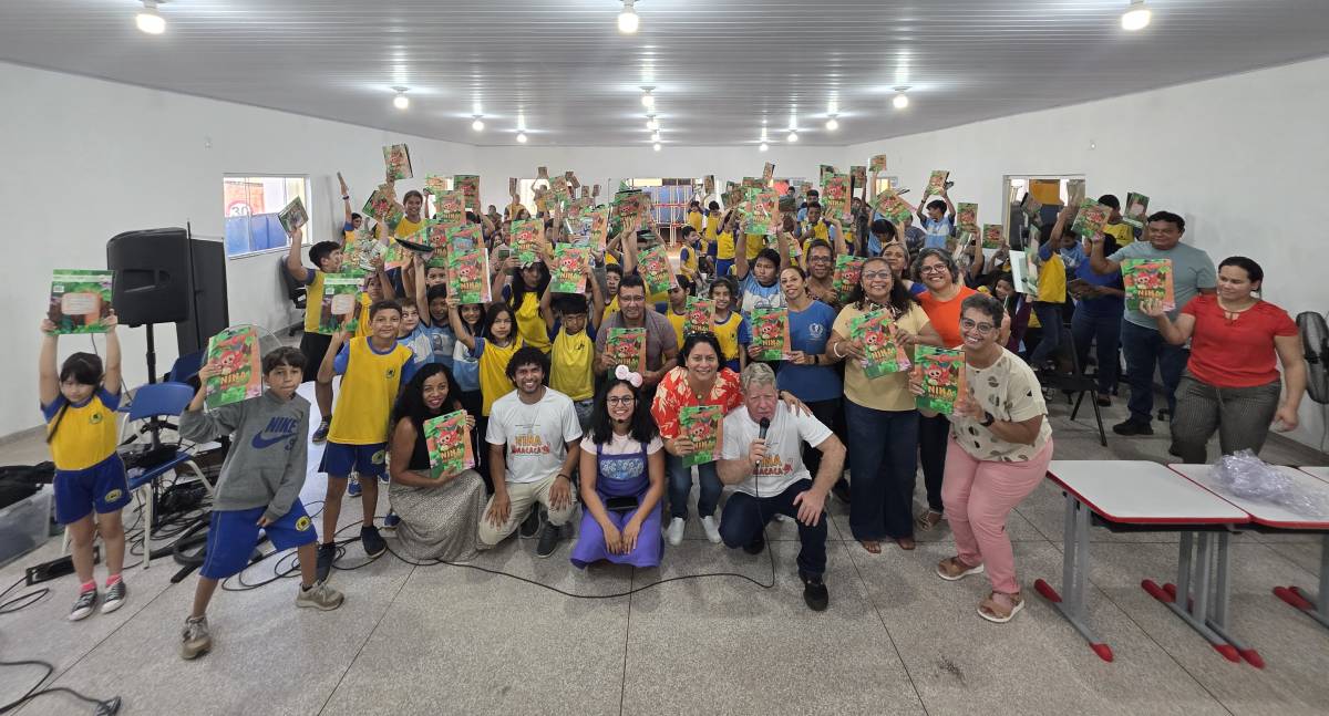 Literatura amazônica: "Jornada Literária de Nina Macaca" leva encanto e leitura a escolas de Candeias, Itapuã e Ariquemes