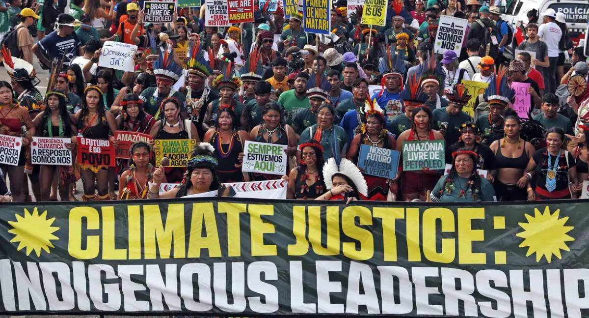 Marcha global indígena na COP30 exige demarcação e financiamento climático