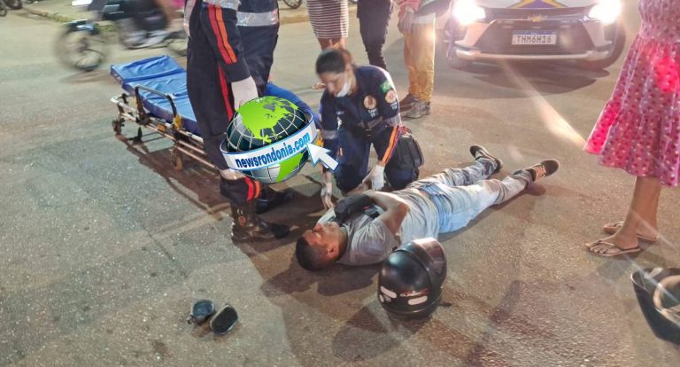 Motociclista embriagado causa acidente entre motos