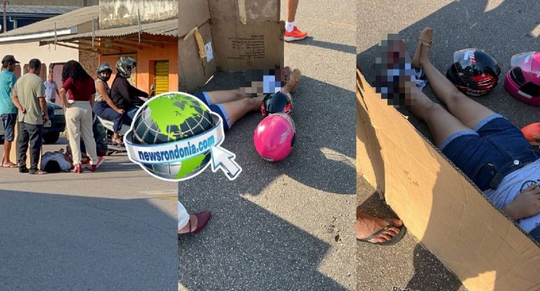 Motociclista foge após causar acidente e deixar mulher ferida na zona sul