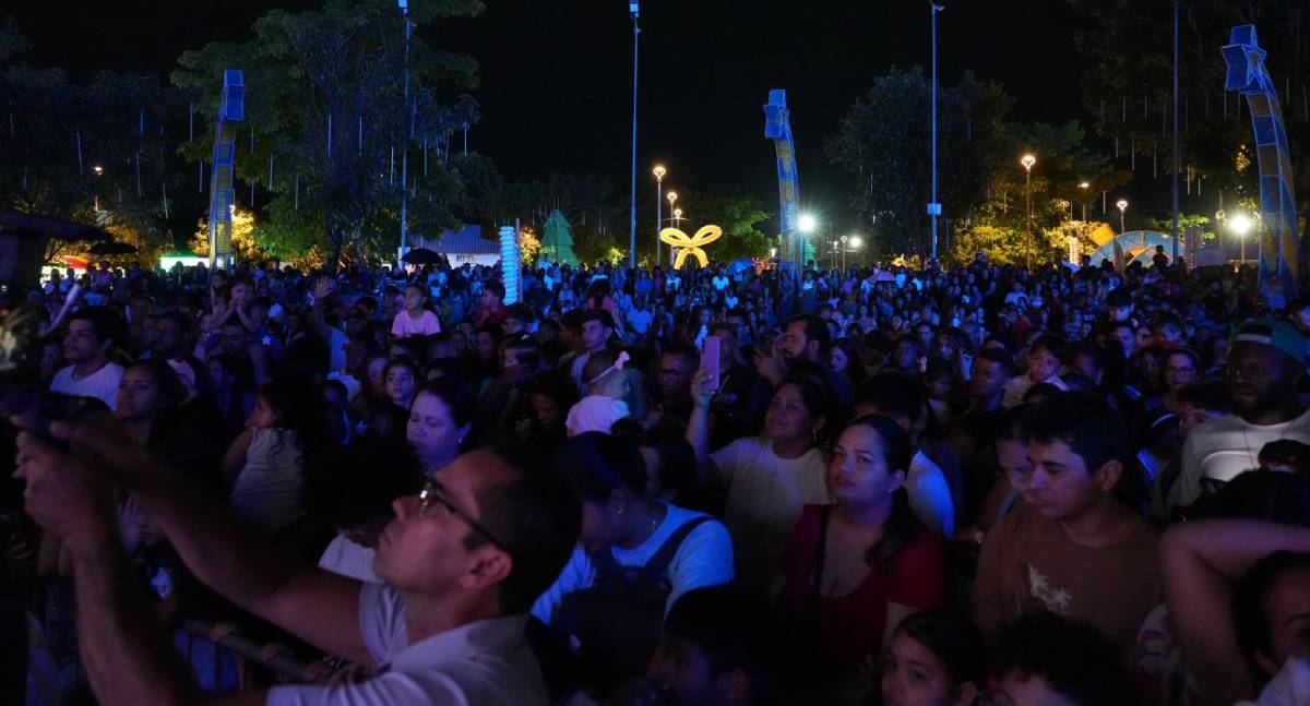 Natal no Parque da Cidade já atraiu mais de 103 mil visitantes desde a abertura em Porto Velho