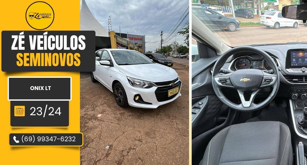 Onix LT 2023/2024 com Baixa Quilometragem na Zé Veículos