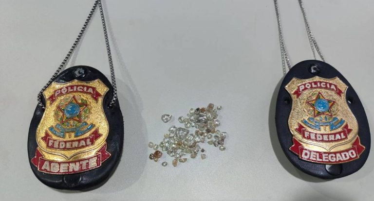 PF intercepta venda clandestina de diamantes e prende quatro pessoas em flagrante em Rondônia