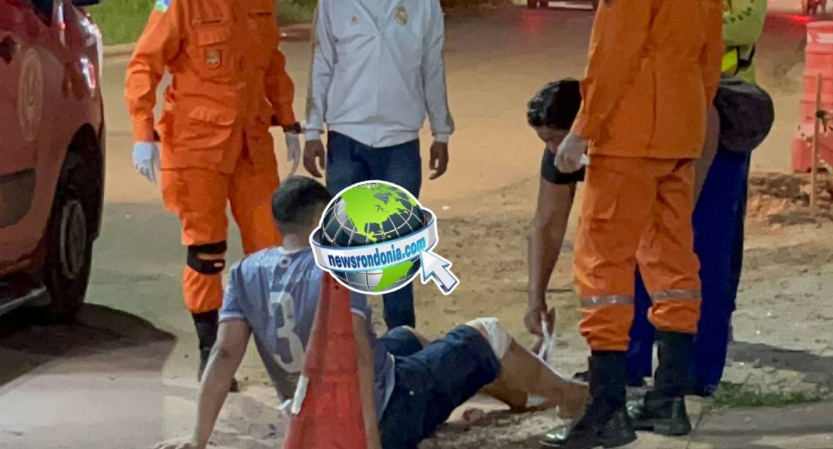 Piloto de Bis foge após causar acidente com moto aplicativo e passageiro na Avenida Rio de Janeiro