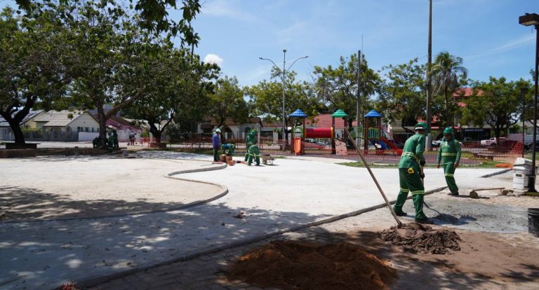 Praça Aluízio Ferreira ganha novo playground interativo nesta quarta-feira