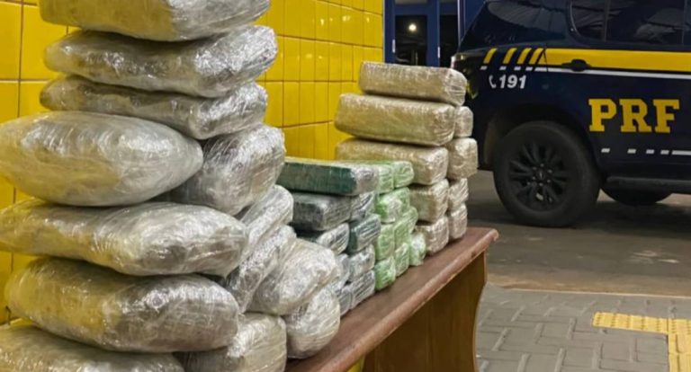 PRF em Rondônia apreende mais de 40 kg de entorpecentes em Vilhena